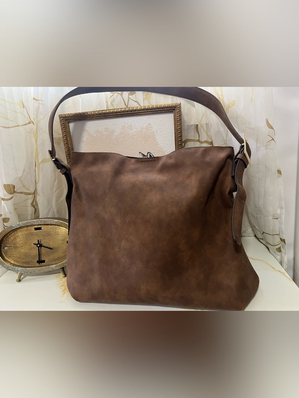 Universal Thread Chestnut Brown Hobo Shoulder Bag